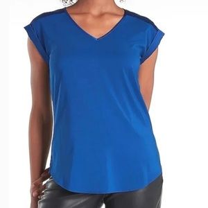 Express satin V neck gramercy tee size small NWT